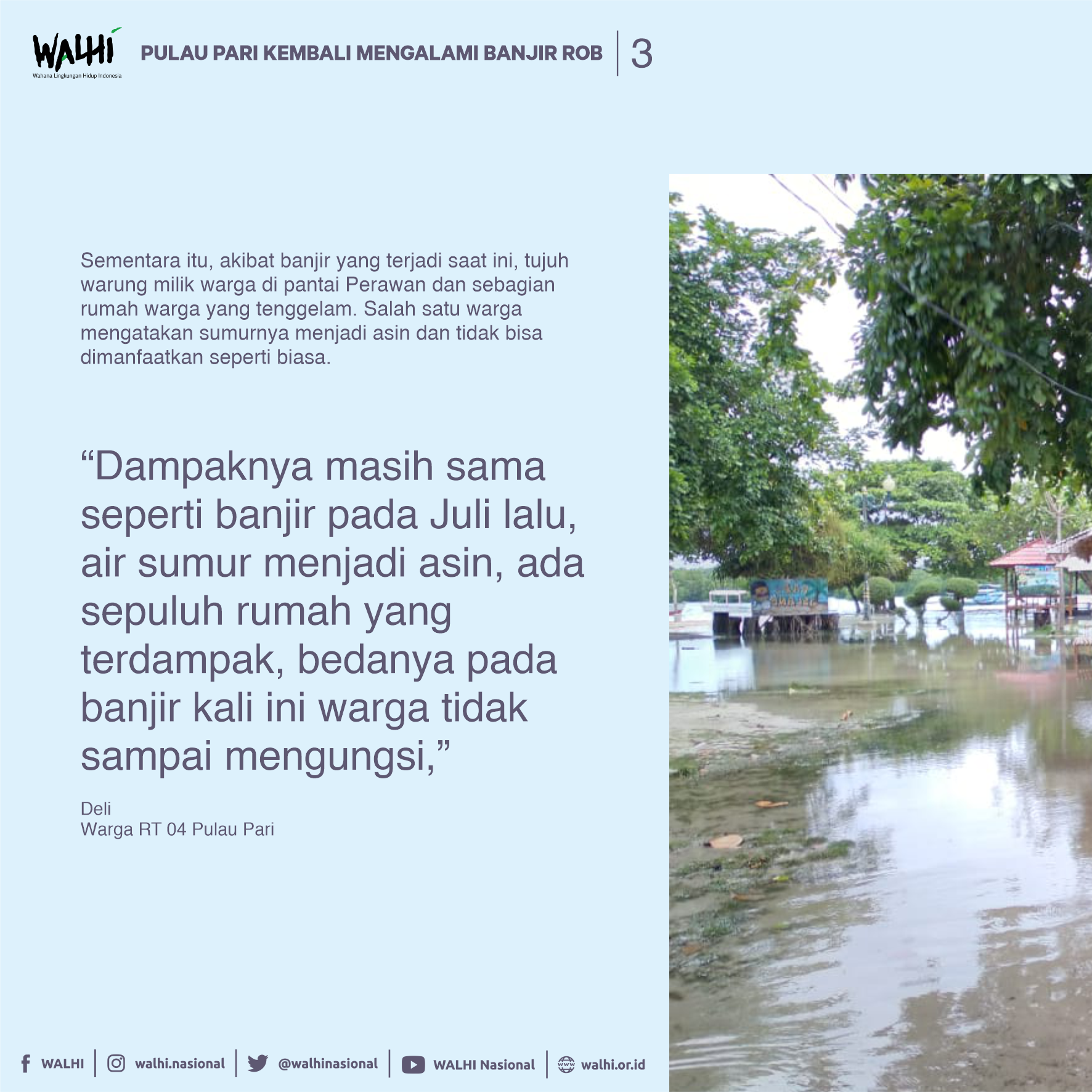 Dampak Perubahan Iklim, Pulau Pari Alami Banjir Rob Dua Kali Setahun